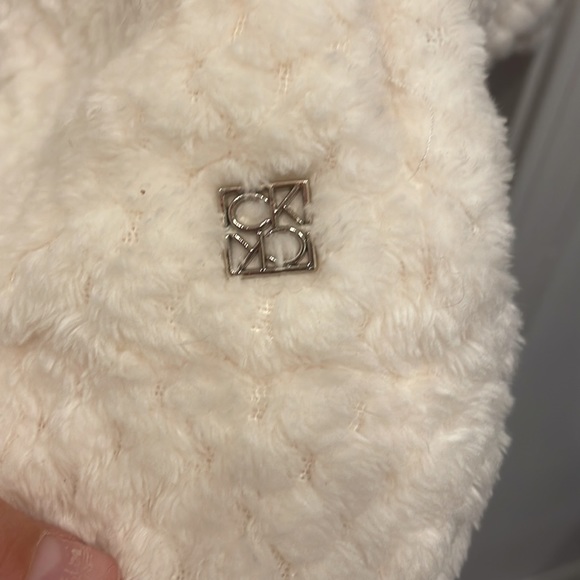 Calvin Klein Cream Fleece Jacket M - Picture 2 of 8